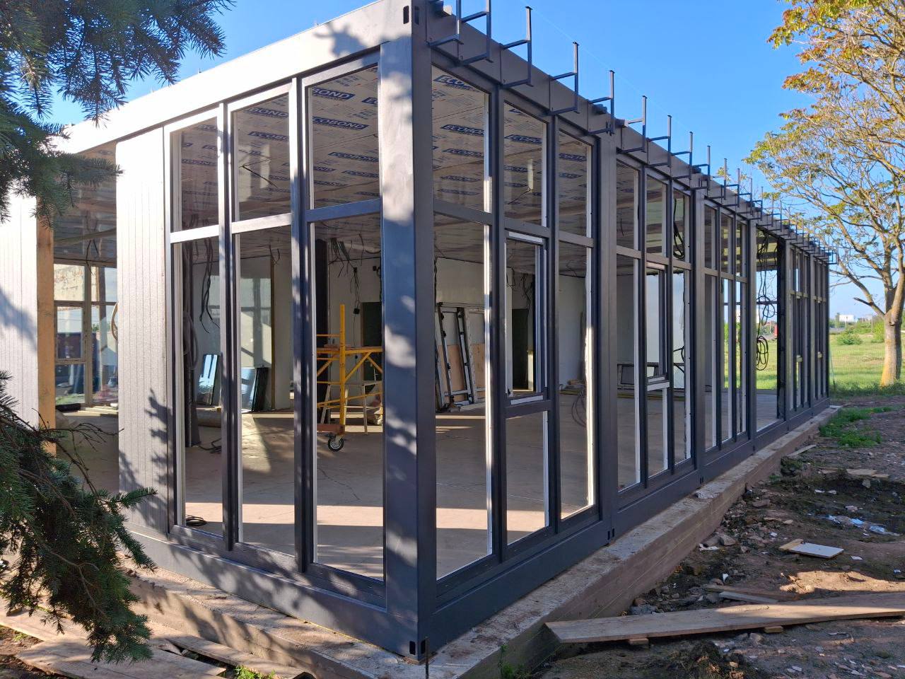 быстрый монтаж зданий из модулей